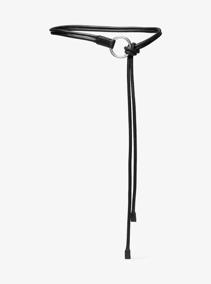 Pasek z liny, skóry i bawełny