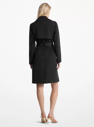 Płaszcz typu trencz z paskiem