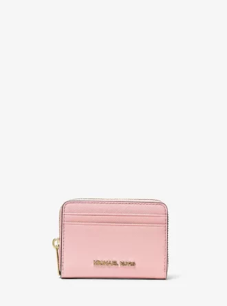 Portfel podróżny Jet Set ze skóry saffiano średniej wielkości