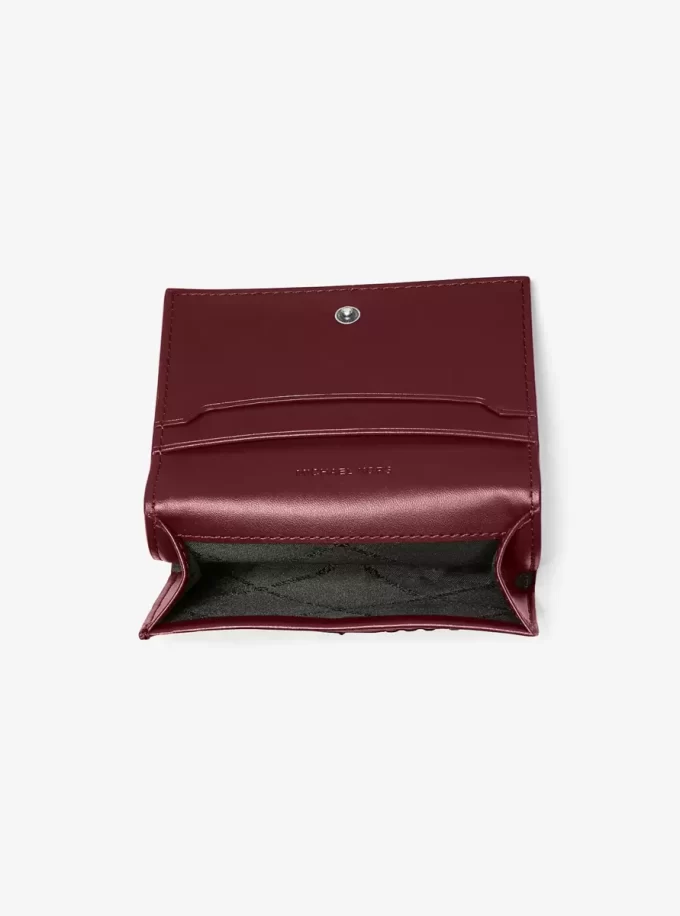 Portfel ze skóry naturalnej z wytłoczonym logo Hudson