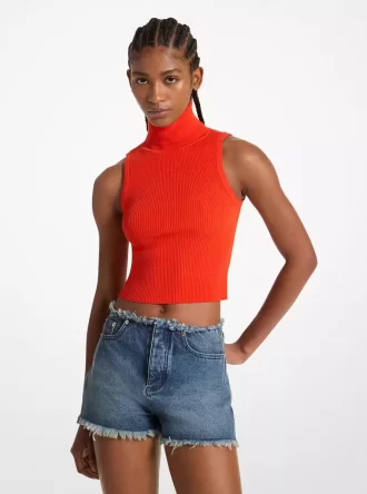 Postrzępione szorty dżinsowe