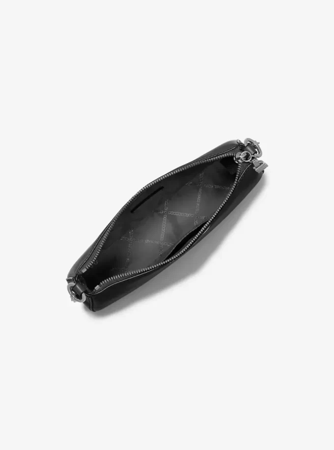 Średniej wielkości skórzana saszetka Empire z ogniwami łańcuszkowymi