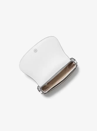 Średniej wielkości skórzana torba listonoszka Mila