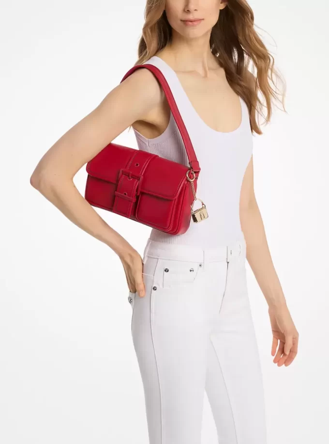 Średniej wielkości skórzana torba na ramię Colby