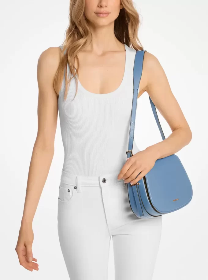 Średniej wielkości skórzana torba na ramię Lydia