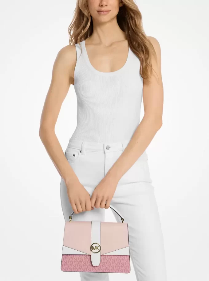 Średniej wielkości torba Greenwich Signature Logo