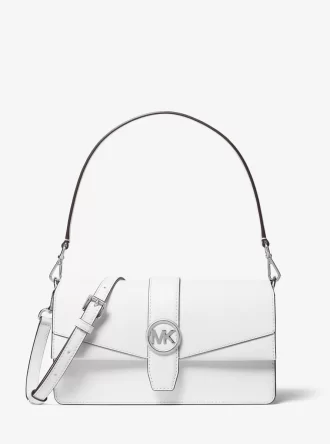 Średniej wielkości torba na ramię Greenwich ze skóry saffiano