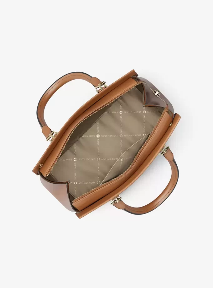 Średniej wielkości torba skórzana Marilyn Saffiano