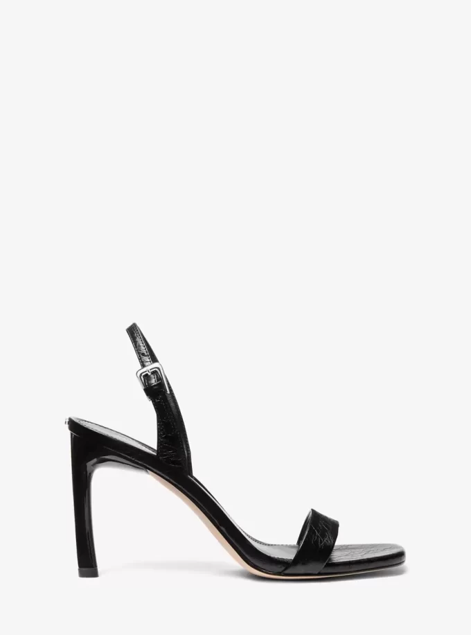 Sandały Kasia z popękanej skóry