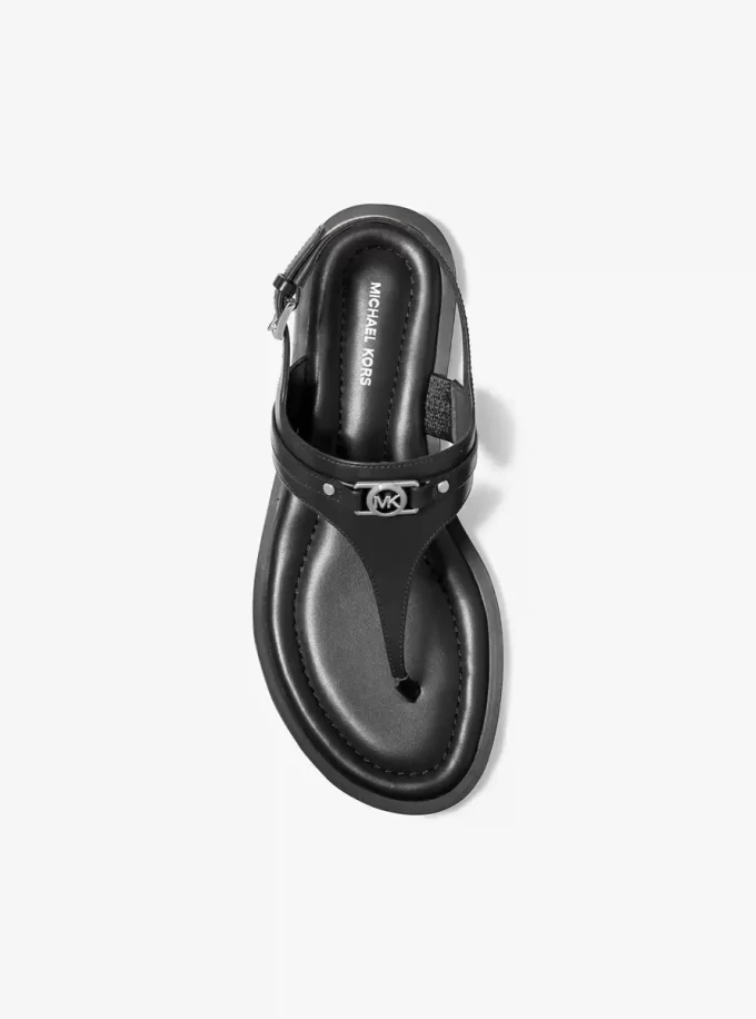 Sandały skórzane Mandy z paskiem w kształcie litery T