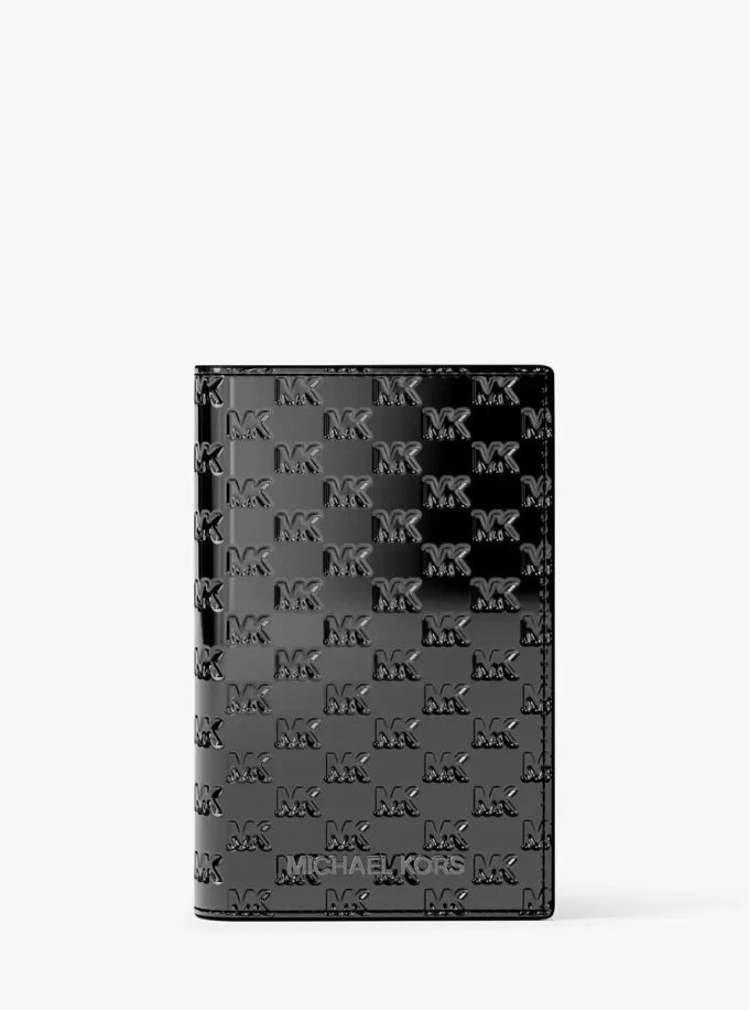 Składane etui na karty z wytłoczonym logo Cooper Metallic