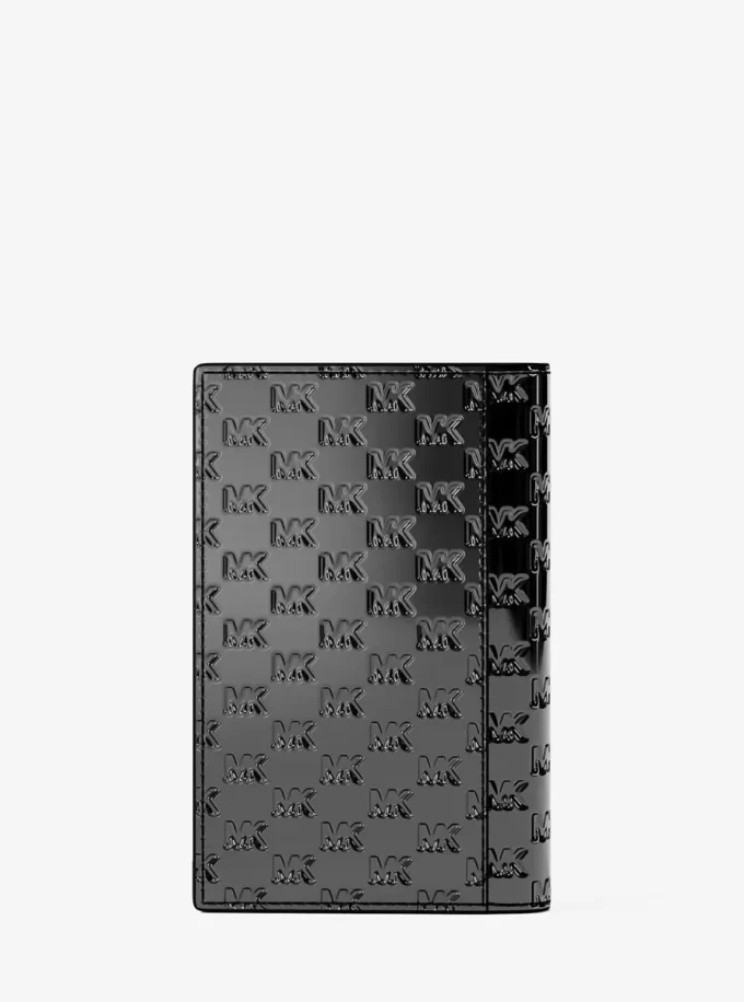 Składane etui na karty z wytłoczonym logo Cooper Metallic