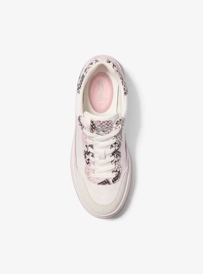 Skórzane buty sportowe na platformie Hayes