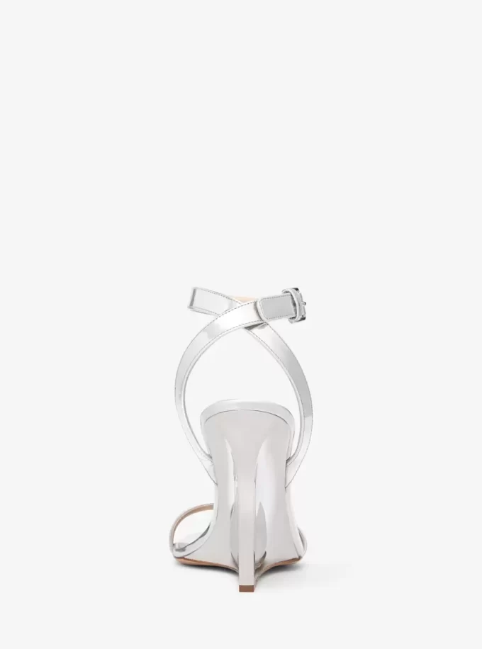 Skórzane sandały na koturnie Claudia Specchio Skórzane sandały na koturnie Claudia Specchio