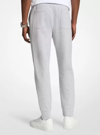Spodnie dresowe z mieszanki bawełny z wytłoczonym logo