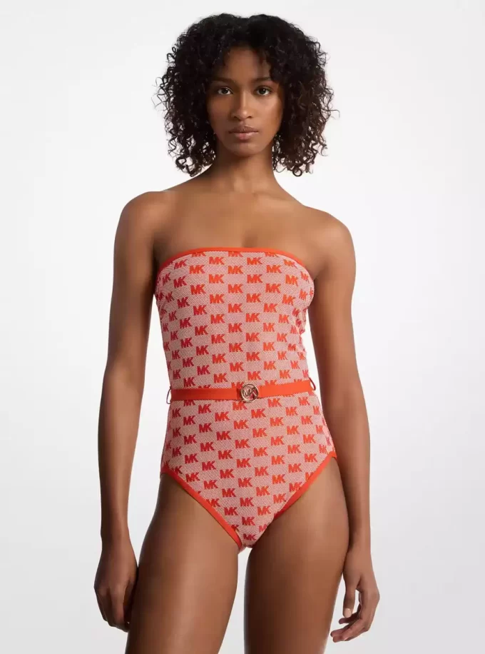 Strój kąpielowy typu bandeau z logo Belter