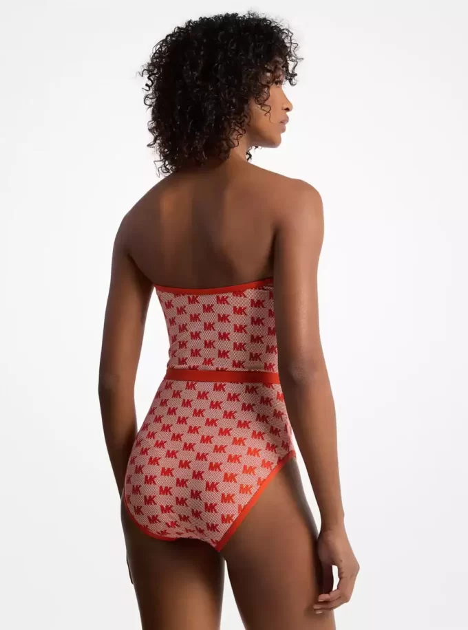 Strój kąpielowy typu bandeau z logo Belter