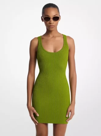 Sukienka żebrowana z elastycznej wiskozy