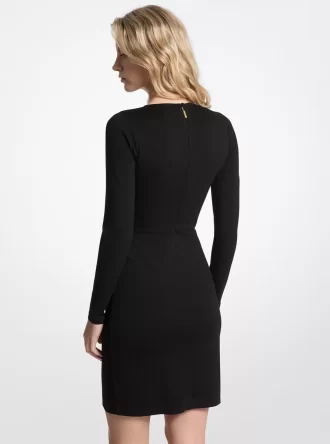 Sukienka kopertowa z ćwiekami