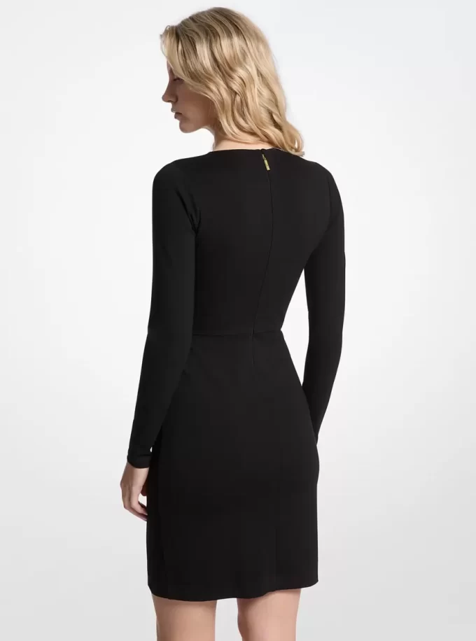 Sukienka kopertowa z ćwiekami