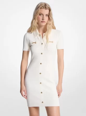Sukienka mini z mieszanki wiskozy