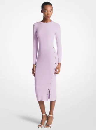 Sukienka Snap z mieszanki wiskozy