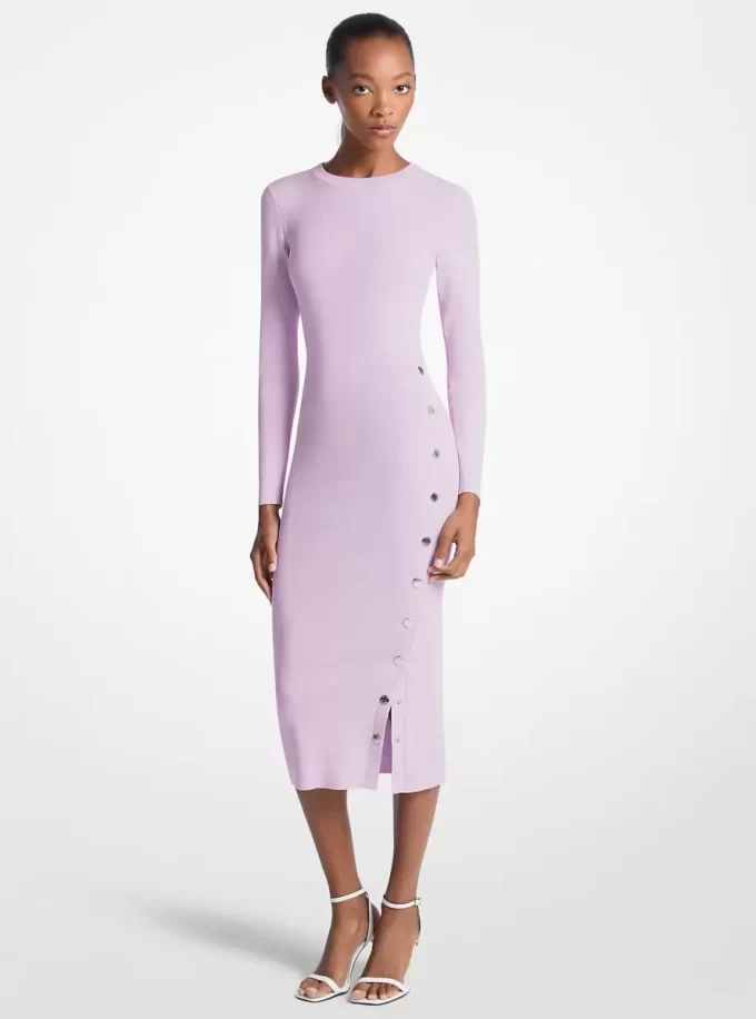 Sukienka Snap z mieszanki wiskozy