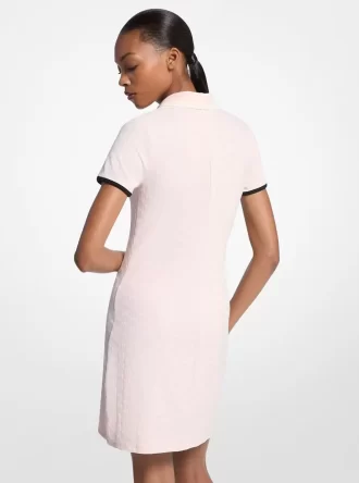 Sukienka tenisowa z dzianiny żakardowej z logo