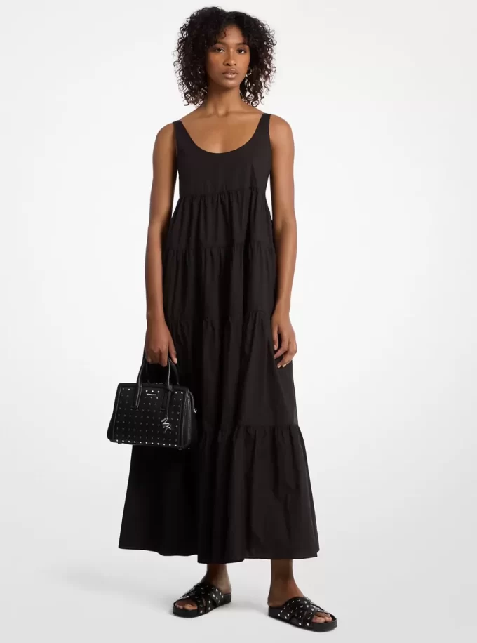 Sukienka warstwowa z elastycznej bawełny