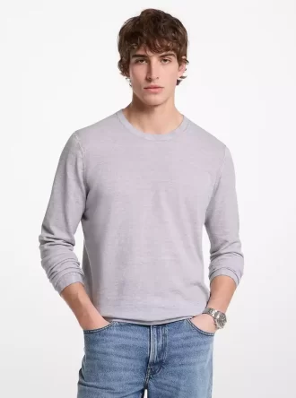 Sweter z lnu i bawełny