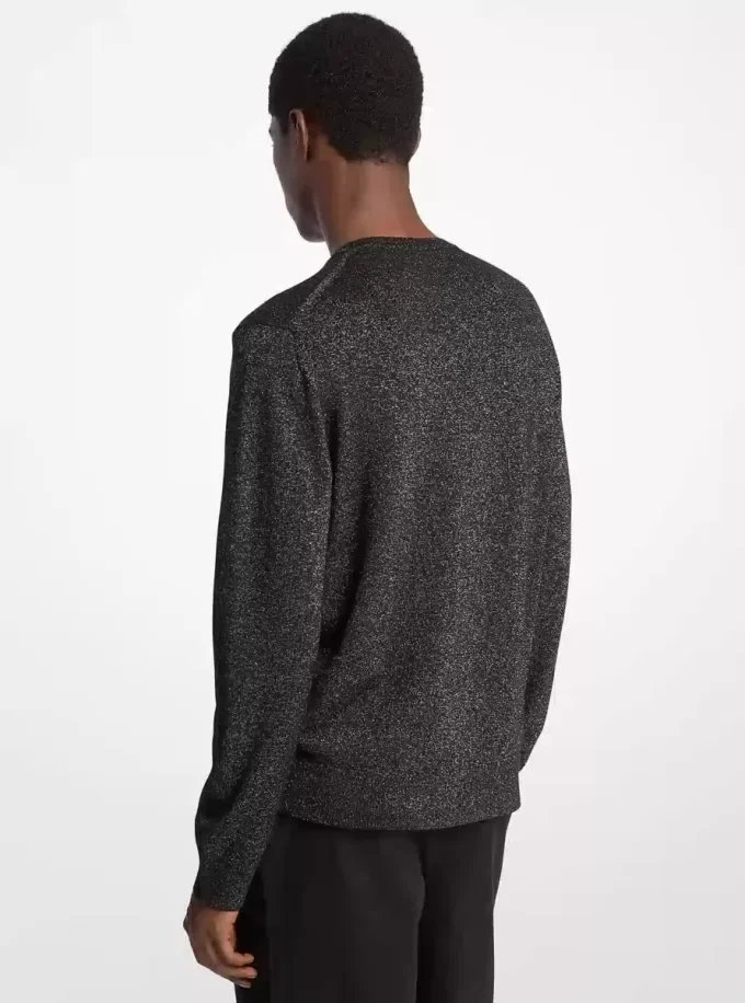 Sweter z wełny metalicznej Sweter z wełny metalicznej