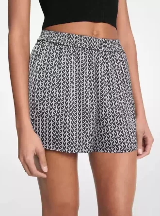 Szorty satynowe z logo MK2000