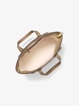 Taryn Small Signature Logo i skórzana torba typu crossbody