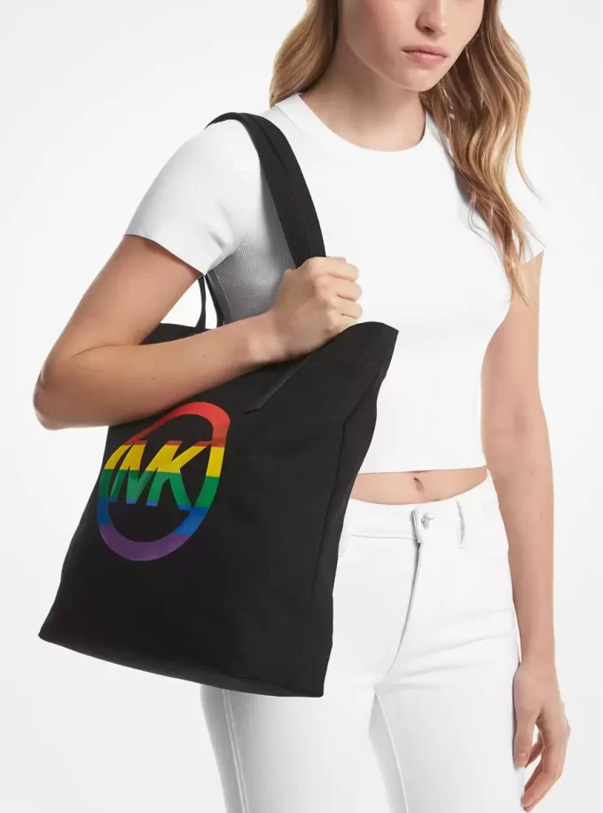 Torba bawełniana z tęczowym logo PRIDE