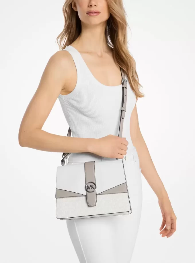 Torba Greenwich Medium Color-Block z logo Signature
