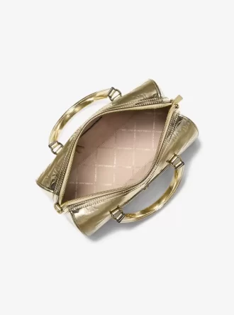 Torba Jet Set Medium Metallic Logo z wytłoczonym logo