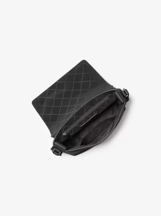 Torba kurierska Hudson Small Pebbled Leather