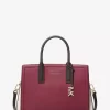 Torba Laila Medium Color-Block Pebbled Leather Satchel
