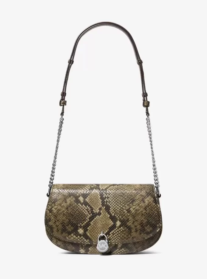 Torba listonoszka Mila Medium Snake Embossed Torba listonoszka Mila Medium Snake Embossed