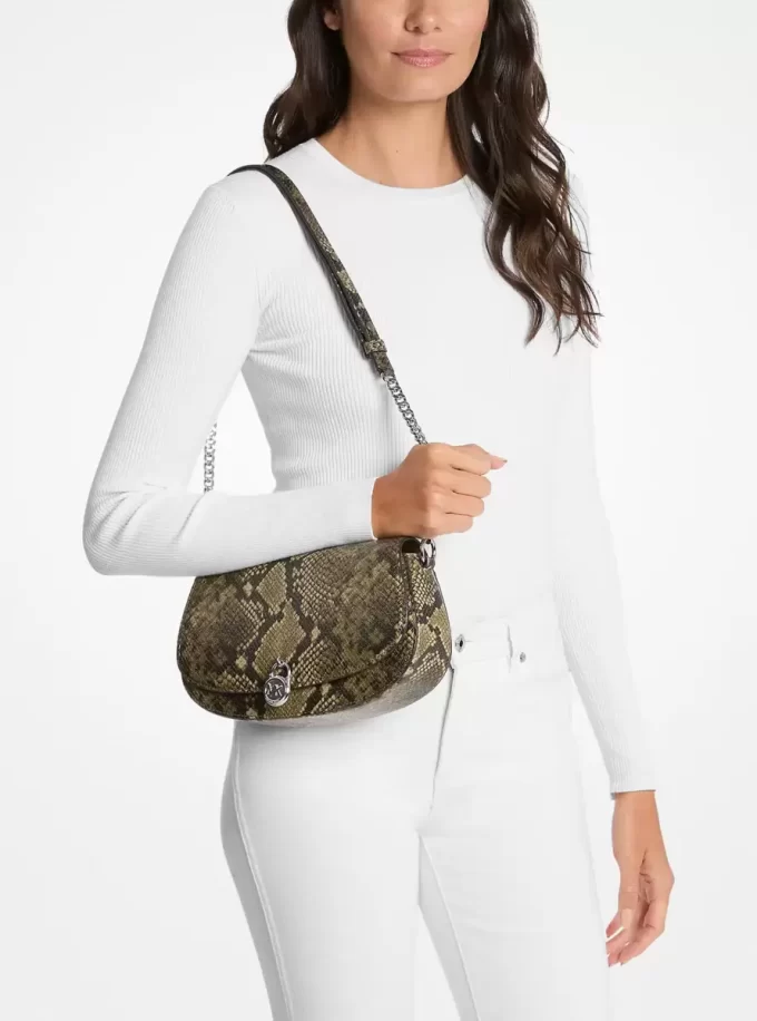 Torba listonoszka Mila Medium Snake Embossed Torba listonoszka Mila Medium Snake Embossed
