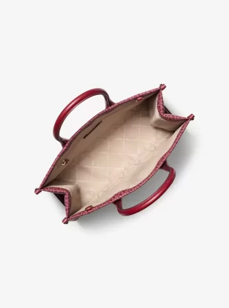 Torba Mirella Medium Metallic Signature Logo