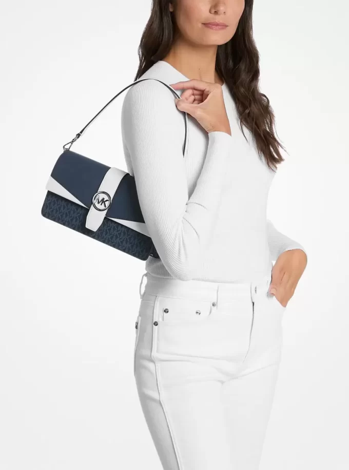 Torba na ramię Greenwich Medium Signature Logo Convertible