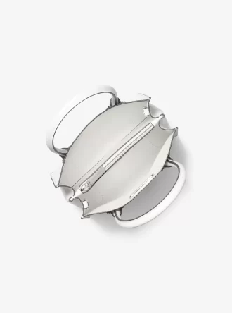 Torba na ramię Mercer ze średniej wielkości skóry groszkowanej