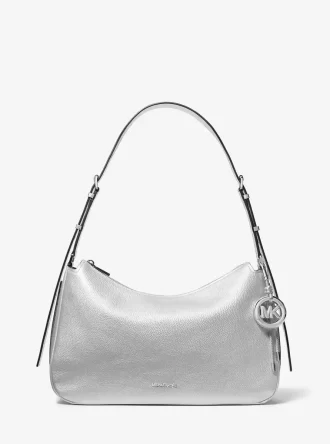 Torba na ramię Nolita Medium Metallic Pebbled Leather