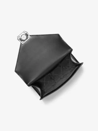 Torba na ramię Whitney Medium Signature Logo i metaliczna