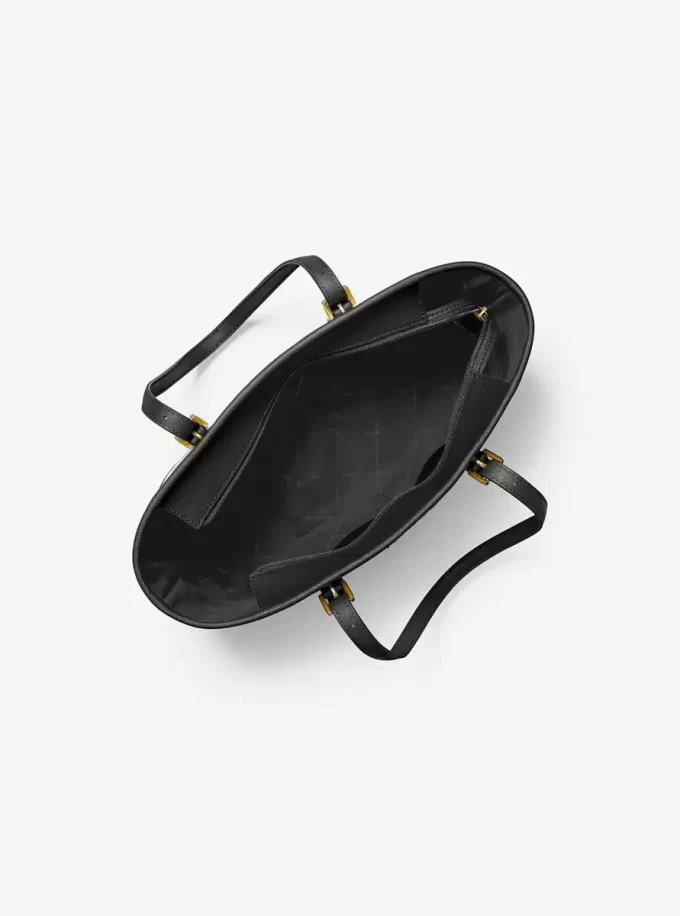 Torba podróżna Jet Set Travel Small ze skóry saffiano z zamkiem błyskawicznym od góry