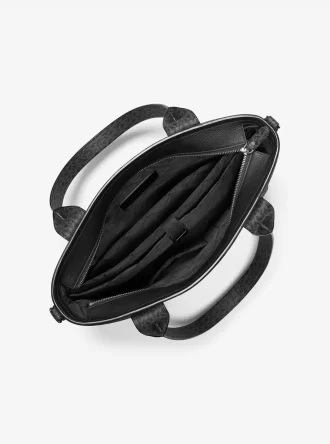 Torba robocza Hudson ze skóry i logo Signature