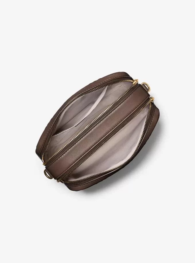 Torba typu crossbody Bryant Medium z wytłoczonym logo i polerowaną skórą