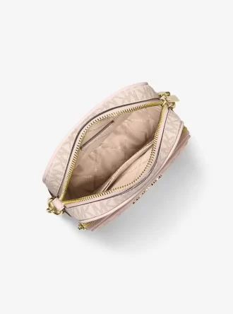 Torba typu crossbody Jet Set Medium Metallic Signature Logo