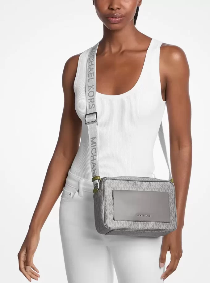 Torba typu crossbody Jet Set z dużym nadrukiem i logo